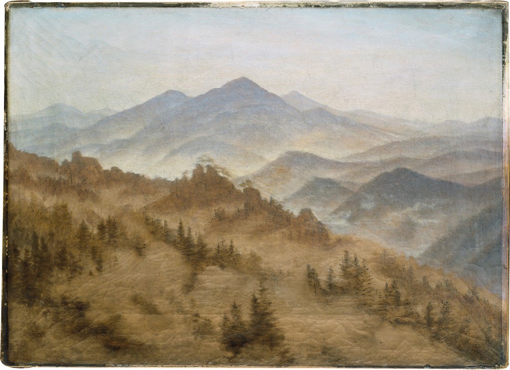 Montanhas na neblina crescente  - Caspar David Friedrich (c. 1835) (3).JPG